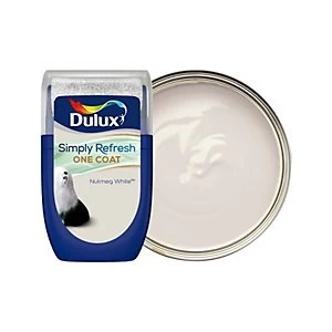 Dulux Simply Refresh One Coat Nutmeg White Matt Emulsion Paint 30ml