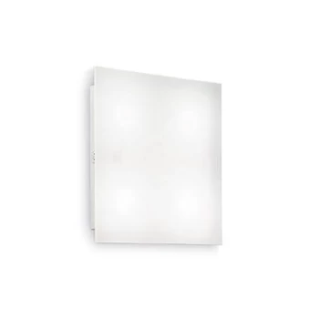 Flat 4 Light Indoor Medium Flush Light White