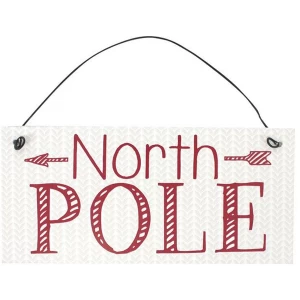 Metal North Pole Sign