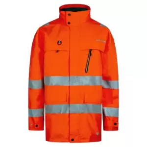 Click Workwear Deltic Hi-vis Jacket Orange 4XL