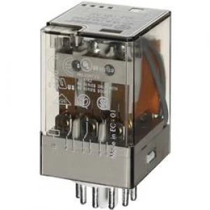 Plug in relay 24 V AC 10 A 3 change overs Finder 6