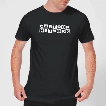 Cartoon Network Logo Mens T-Shirt - Black - 5XL
