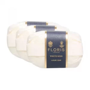 Floris London White Rose Luxury Soap 3x100g