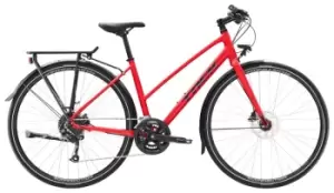 2023 Trek FX 2 Disc Equipped Stagger Hybrid Bike in Satin Viper Red