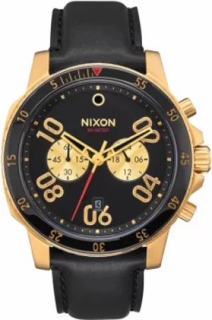 Mens Nixon The Ranger Chrono Leather Chronograph Watch A940-513