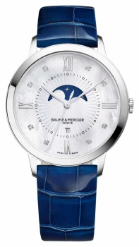 Baume & Mercier Classima Blue Leather Strap M0A10226 Watch