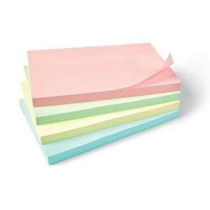 5 Star Office Re Move Notes Repositionable Pastel Pad of 100 Sheets 76x127mm Assorted Pack 12