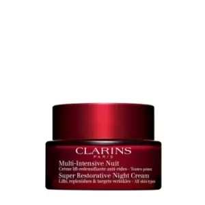 Clarins Super Restorative Night Cream All Skin Types - Clear
