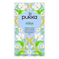 Pukka Relax Tea Pack of 20 Organic and Caffeine Free P5003