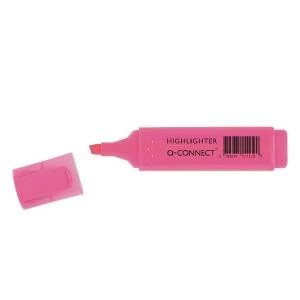 Q-Connect Pink Highlighter Pen Pack of 10 KF01112