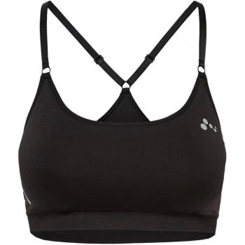 Only Play Play seamless technical sports bra with adjustable straps in Black - Black