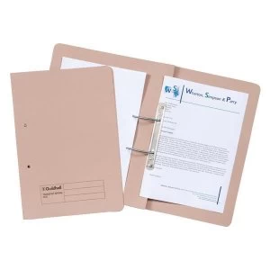 Guildhall Foolscap 315gm2 35mm Spine Manilla Transfer File Buff Pack of 50
