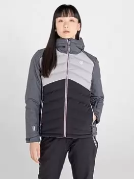 Dare 2b Coded Waterproof Quilted Ski Jacket, Ebony, Size 8, Women
