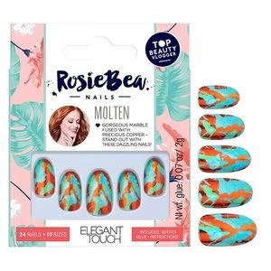 Rosie Bea Fake Nails - Molten Blue