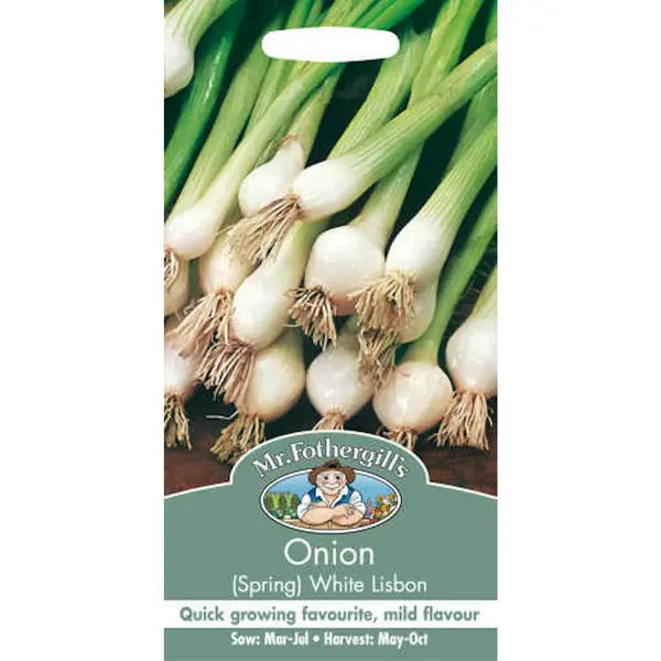Mr. Fothergill's Spring Onion White Lisbon (Allium Cepa) Seeds