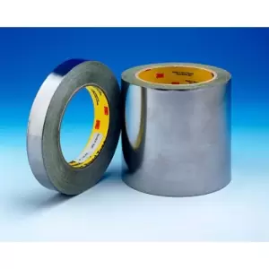 3M Lead Foil Tape 420, Silver, 12.7mm x 33 m, 0.17 mm