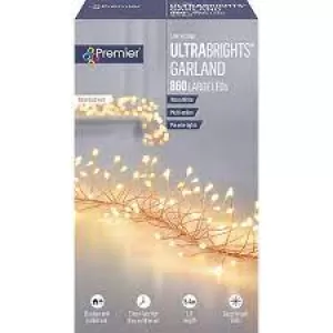 288 White LED Garland Cluster string light