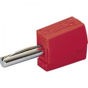 Jack plug Plug straight Pin diameter 4mm Red WAGO