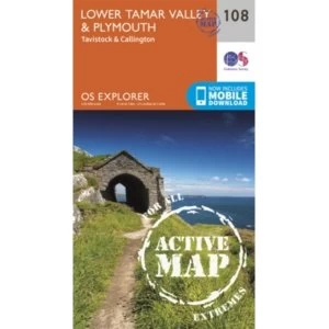 Lower Tamar Valley and Plymouth by Ordnance Survey (Sheet map, folded, 2015)
