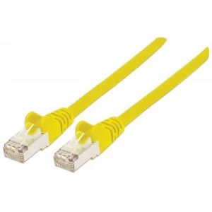 Intellinet Network Patch Cable Cat6 30m Yellow Copper S/FTP LSOH / LSZH PVC RJ45 Gold Plated Contacts Snagless Booted Polybag
