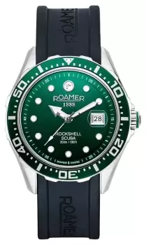 Roamer 867833 41 75 02 Rockshell MKIII Scuba Green Dial / Watch