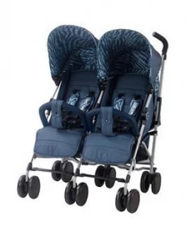My Babiie Am-Pm Navy Tiger "Chelsea" Double Stroller