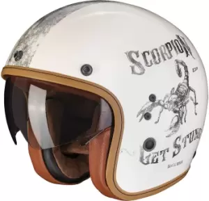 Scorpion Belfast Evo Pique Jet Helmet, white, Size XL, white, Size XL