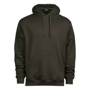 Tee Jays Mens Hooded Cotton Blend Sweatshirt (3XL) (Dark Olive)