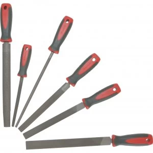 Faithfull 6 Piece File and Rasp Set in Plastic Tool Roll