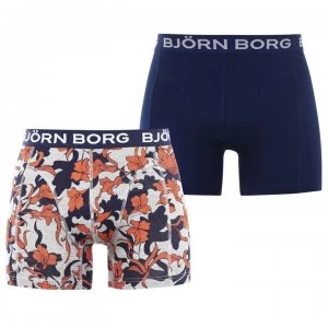 Bjorn Borg 2 Pack Print Trunks - H108BY LghtGry