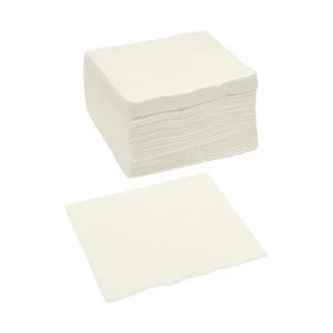 2 Ply Square Napkins 400 x 400mm White 1 x Pack of 250