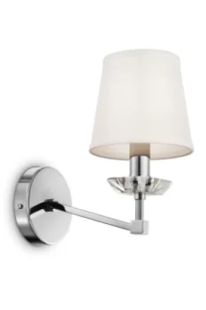 Classic Beira Nickel Wall Lamp with Shade