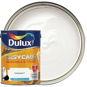 Dulux Easycare Washable & Tough White Cotton Matt Emulsion Paint 5L