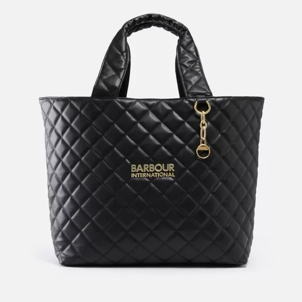 Barbour International Battersea Quilted Faux Leather Tote Bag