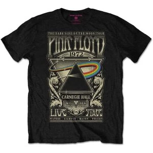 Pink Floyd - Carnegie Hall Poster Kids 11 - 12 Years T-Shirt - Black