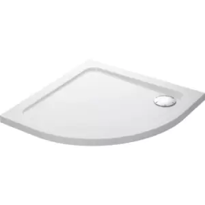 Mira Flight Low Quadrant Shower Tray 800 x 800mm in White Acrylic Stone Resin