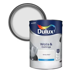 Dulux Walls & Ceilings White Mist Matt Emulsion Paint 5L