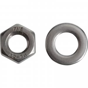 Forgefix A2 Stainless Steel Nuts and Washers M8 Pack of 12