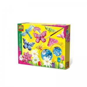 SES Creative Childrens Butterfly Glitter Casting and Painting Set