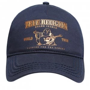 True Religion Buddha Cap - Navy/Gold 4000