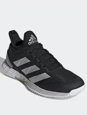 adidas Adizero Ubersonic 4 Tennis Shoes, Black/Silver/White, Size 6.5, Women