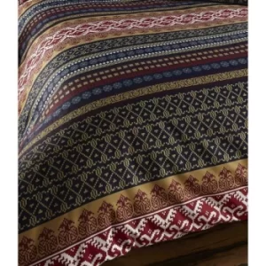 Luxury Indian Ethnic Print King Bed Duvet Quilt Cover Bedding Set Orkney Multi