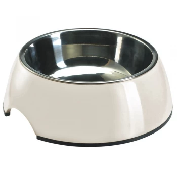 HUNTER Melamine Dog Bowl - White - 0.35 litre