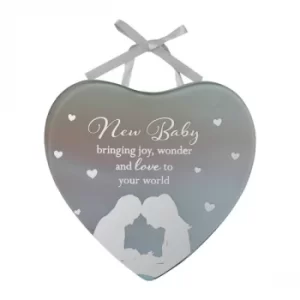 Reflections Of The Heart Mini Plaque New Baby