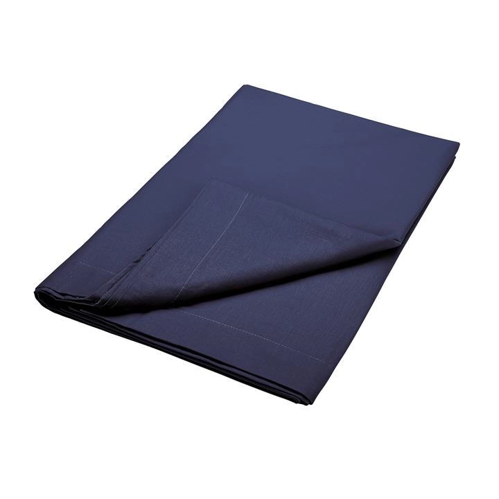 Bedeck of Belfast Dark Blue Pima Cotton 200 Thread Count Kateri' Flat Sheet - double