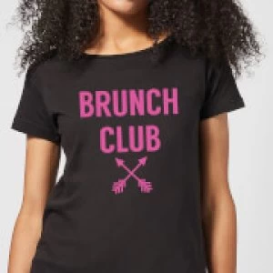 Brunch Club Womens T-Shirt - Black - 4XL