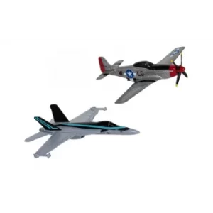 Corgi Mavericks F/A-18 Hornet and P-51D Mustang Hornet and P-51D Mustang Diecast Model