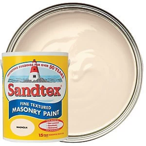 Sandtex Fine Textured Masonry Paint - Magnolia 5L