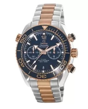 Omega Seamaster Planet Ocean 600M Chronograph 45.5mm Sedna Gold & Steel Blue Dial Mens Watch 215.20.46.51.03.001 215.20.46.51.03.001