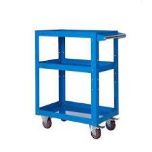 GPC Reversible Blue 3 Tray Trolley 670 X 400